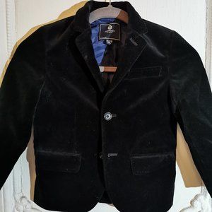 Boy's Crewcuts Black Velvet Blazer Sz 4/5